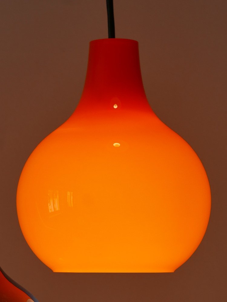 Four-Flamed Cascading Pendant Lamp by Peill & Putzler, Germany, 1970s