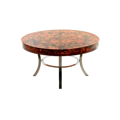 Fractal Resin Coffee Table Signed Henri Fernandez-NQ-1082081