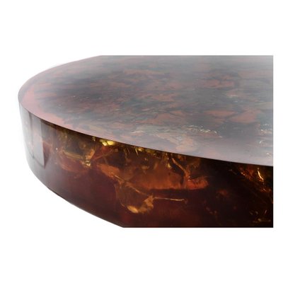 Fractal Resin Coffee Table Signed Henri Fernandez-NQ-1082081