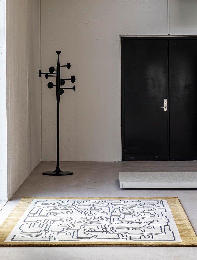 Fragment 2 with Border Structures Rug by Massimo Copenhagen