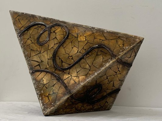 Fragments of Golden Mirror Vase, 1980s-IJR-1410948