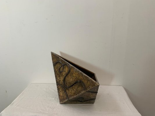 Fragments of Golden Mirror Vase, 1980s-IJR-1410948