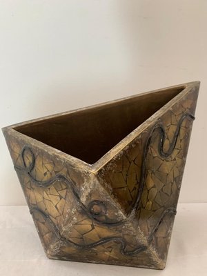 Fragments of Golden Mirror Vase, 1980s-IJR-1410948