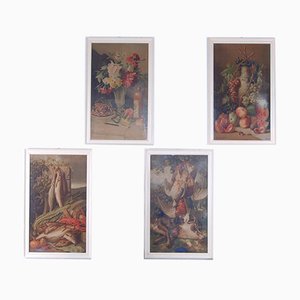 Framed Chromolithographs from Giuseppe Falchetti, 1950s, Set of 4-XSG-620734