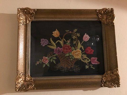 Framed Image Woven on Silk, 1950-WQQ-1148618