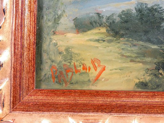 Framed Oil Landscapes by Pablo B., Set of 3-OJE-1255050