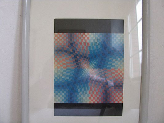 Framed Posters by Victor Vasarely, 1970s, Set of 5-SZW-829860