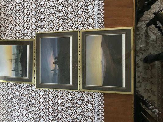 Framed Prints after Caspar David Friedrich, 1970s, Set of 3-WQQ-1767577