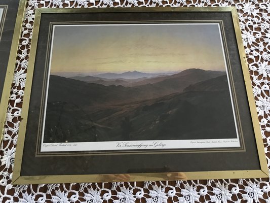 Framed Prints after Caspar David Friedrich, 1970s, Set of 3-WQQ-1767577