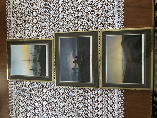 Framed Prints after Caspar David Friedrich, 1970s, Set of 3-WQQ-1767577