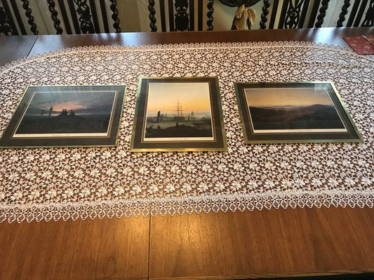 Framed Prints after Caspar David Friedrich, 1970s, Set of 3-WQQ-1767577