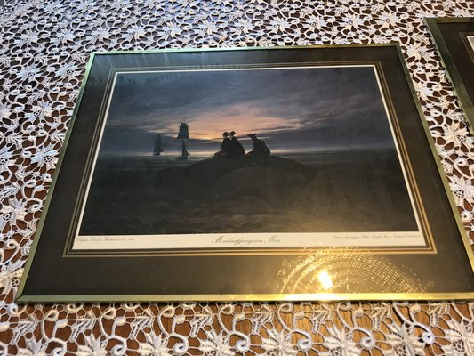 Framed Prints after Caspar David Friedrich, 1970s, Set of 3-WQQ-1767577