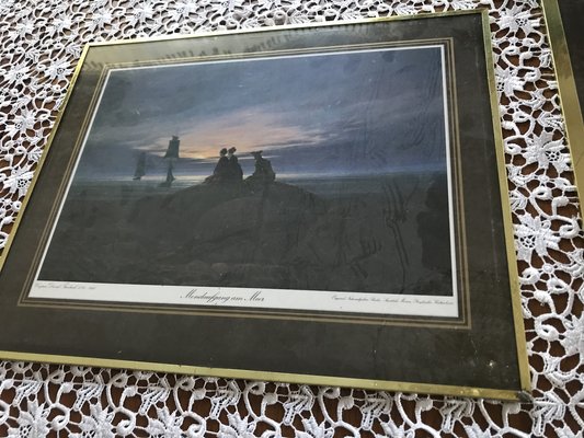 Framed Prints after Caspar David Friedrich, 1970s, Set of 3-WQQ-1767577