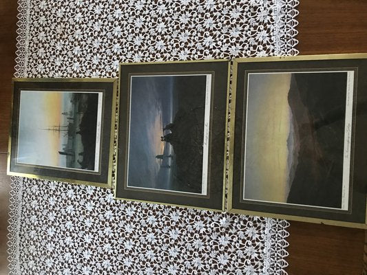 Framed Prints after Caspar David Friedrich, 1970s, Set of 3-WQQ-1767577