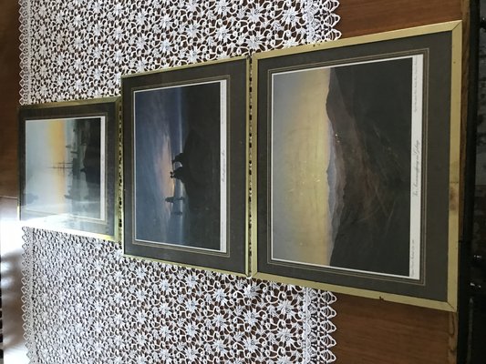 Framed Prints after Caspar David Friedrich, 1970s, Set of 3-WQQ-1767577