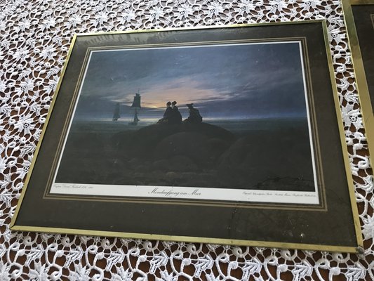 Framed Prints after Caspar David Friedrich, 1970s, Set of 3-WQQ-1767577