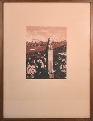 Framed Silkscreen of New York-AOI-1106762