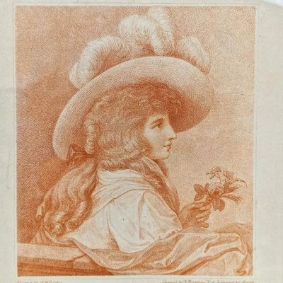 Francesco Bartolozzi after Francis Wheatley, Autumn and Summer Portraits, 1780, Engravings, Framed, Set of 2-EFY-2016646