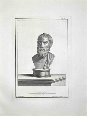 Francesco Cepparoli, Ancient Roman Bust, Etching, Late 18th-Century-ZCI-974280