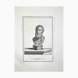 Francesco Cepparoli, Ancient Roman Bust, Etching, Late 18th-Century-ZCI-974280