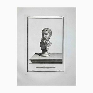 Francesco Cepparoli, Ancient Roman Bust, Etching, Late 18th-Century-ZCI-972036