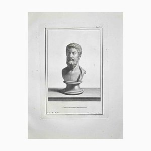 Francesco Cepparoli, Ancient Roman Bust, Etching, Late 18th-Century-ZCI-972035