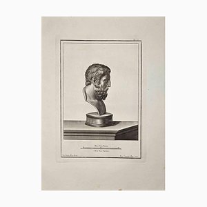 Francesco Cepparoli, Profile of Ancient Roman Bust, Etching, Late 18th-Century-ZCI-974285