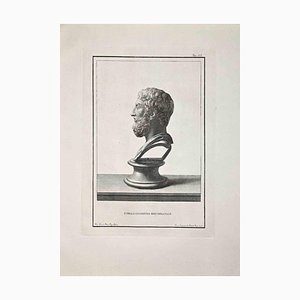 Francesco Cepparoli, Profile of Ancient Roman Bust, Etching, Late 18th-Century-ZCI-972038