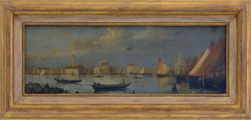 Francesco D'Angiuolo, Venice, 1980s, Oil on Canvas-VHF-1090045