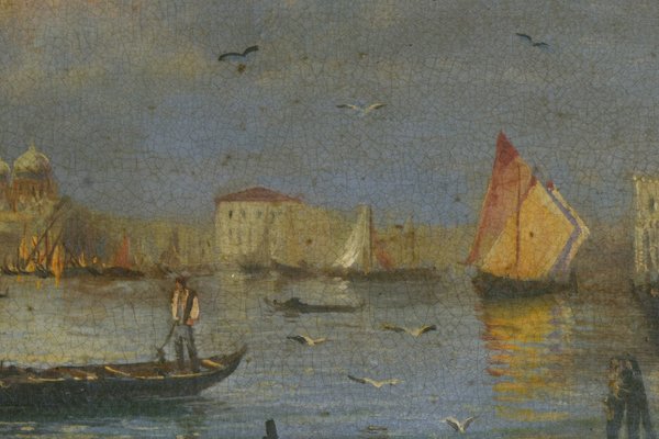 Francesco D'Angiuolo, Venice, 1980s, Oil on Canvas-VHF-1090045