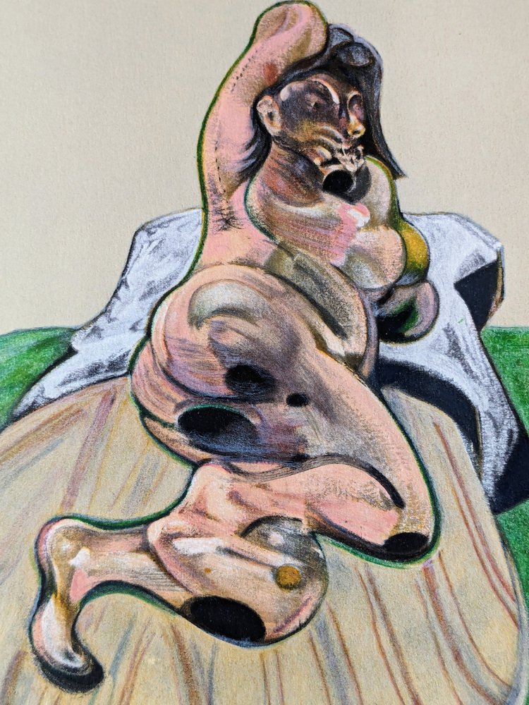 Francis Bacon, Nude: Henrietta Moraes, Original Lithograph, 1966