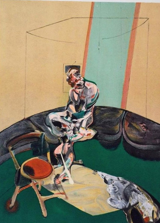 Francis Bacon, Portrait of George Dyer Staring at a Blind Cord, Original Lithograph, 1966