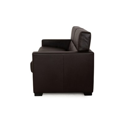 Francis Leather Three Seater Brown Sofa from Brühl-RQW-2036313