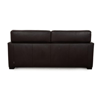 Francis Leather Three Seater Brown Sofa from Brühl-RQW-2036313