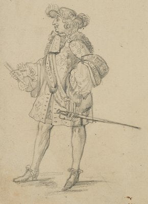 Francis Nobleman, Costume Study, 19th-Century, Pencil-OJR-1273492