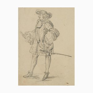 Francis Nobleman, Costume Study, 19th-Century, Pencil-OJR-1273492