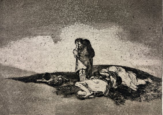 Francisco De Goya, There Is No One to Help Them Original Radierung, 1800s, Etching-QFT-2016479