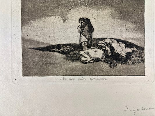 Francisco De Goya, There Is No One to Help Them Original Radierung, 1800s, Etching-QFT-2016479