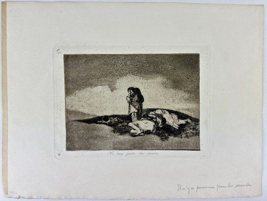 Francisco De Goya, There Is No One to Help Them Original Radierung, 1800s, Etching-QFT-2016479