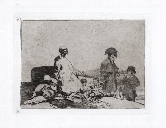 Francisco Goya, Si Son de Otro Linage, Etching, 1863