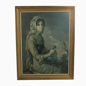 Francisco Ribera, Portrait of Woman, 1966, Oil on Panel, Framed-RDN-1110328