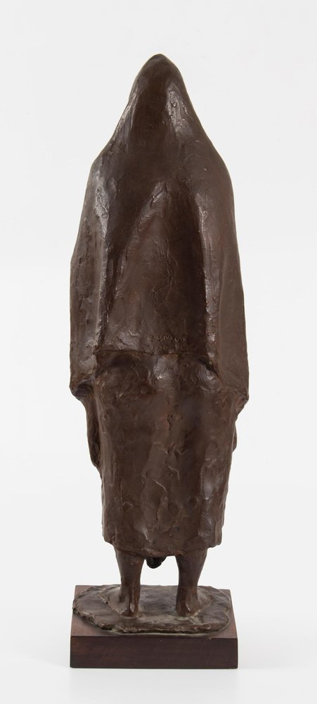 Francisco Zúñiga, Woman with Scarf, 1970, Bronze on Wood Base