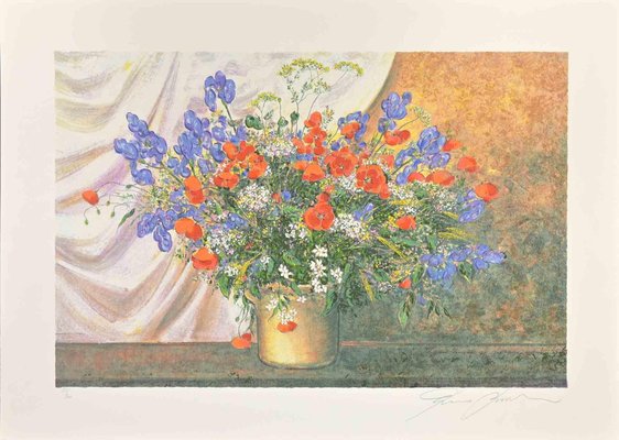 Franco Bocchi, Wildflowers, Screen Print, 1980s-ZCI-1775517