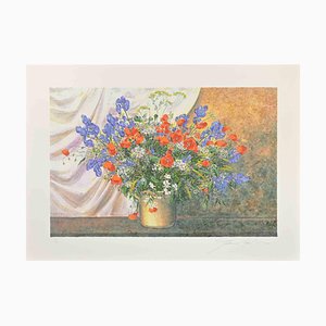 Franco Bocchi, Wildflowers, Screen Print, 1980s-ZCI-2029516