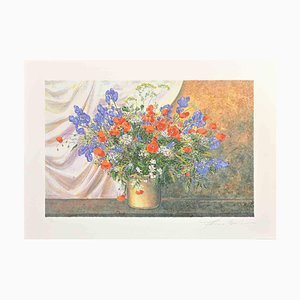 Franco Bocchi, Wildflowers, Screen Print, 1980s-ZCI-1788567