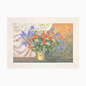 Franco Bocchi, Wildflowers, Screen Print, 1980s-ZCI-1788815