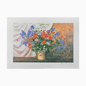 Franco Bocchi, Wildflowers, Screen Print, 1980s-ZCI-2030122