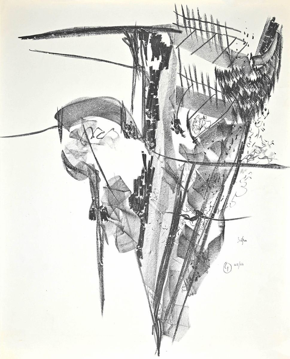 Franco Garelli, Untitled, Original Lithograph, 1960