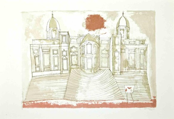 Franco Gentilini, The Cathedral, Offset Print, 1970s-ZCI-2024865