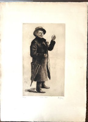 François De Herrain, Old Woman in Church, Etching-EUT-1789703